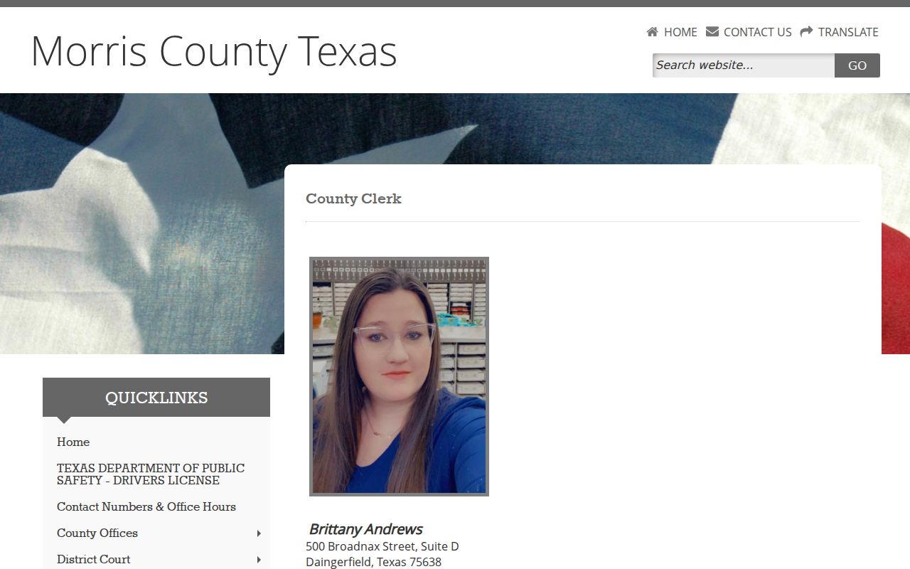 Official Morris County Clerk court records and fee page
